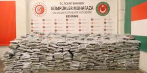 Ticaret Bakanlığı 1 ton 413 kilo esrar ele geçirildi