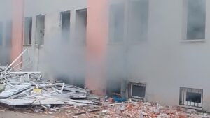 Kırıkkale’de Eski Kamu Binasında Yangın