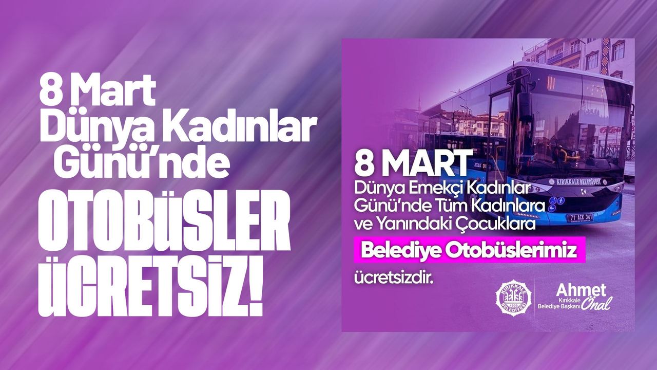 kirikkale’de-8-mart’ta-kadinlara-toplu-ulasim-ucretsiz