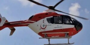 Çankırı’da ambulans helikopter aorta riptürü tespit edilen hasta için havalandı