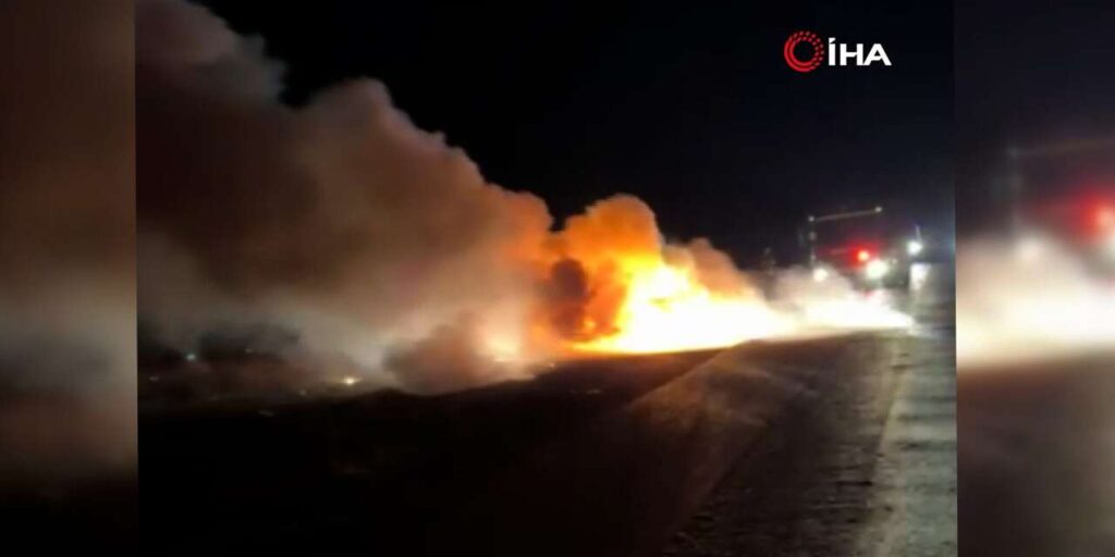 kirikkale-yolunda-korkutan-yangin:-olume-ramak-kala!