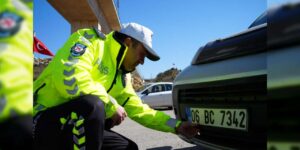 Kilit kavşak Kırıkkale’de APP plakaları denetlendi