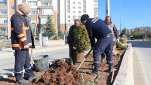Yahşihan’da Cumhuriyet Caddesi Yenileniyor