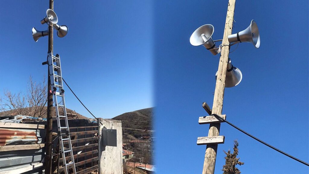 ahili-koyunde-ezan-sistemi-yenilendi,-hayirseverden-destek