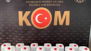 160 litre etil alkol ele geçirildi