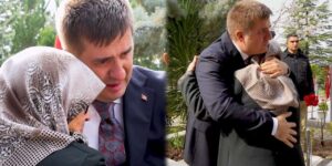 Şehit annesinin sözleri yürekleri burktu, Kırıkkale Valisi gözyaşlarını tutamadı
