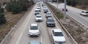 Kırıkkale yolunda bayram hareketliliği
