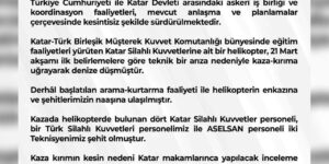 Katar’da askeri helikopter kazası: 3 Türk personel şehit