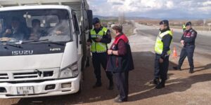 Kırıkkale-Konya yolunda hareketli dakikalar!