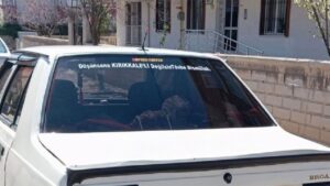 Kırıkkale Sevgisi Araba Camına Yazıldı