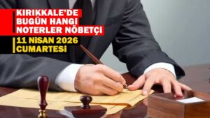 KIRIKKALE’DE BUGÜN HANGİ NOTER NÖBETÇİ 11 Nisan 2026