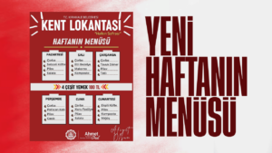 Kent Lokantası’nda yeni haftanın menüsü belli oldu