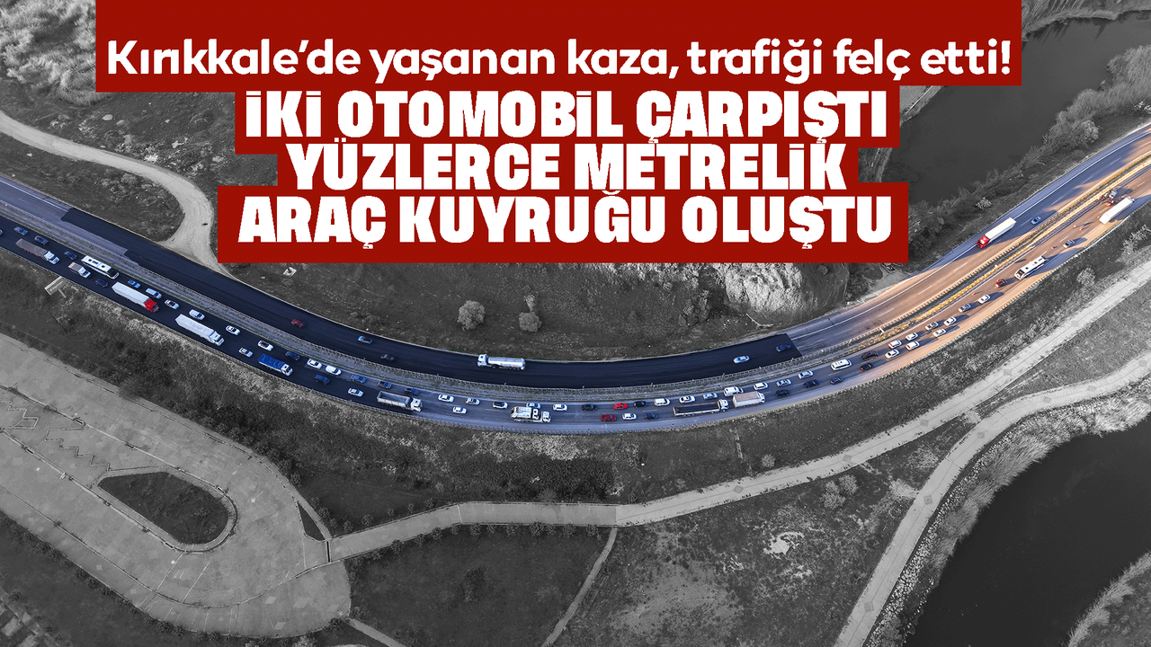 iki-otomobil-carpisti,-3-kisi-yaralandi:-trafik-yogunlugu-havadan-goruntulendi
