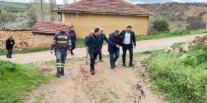 Delice’de heyelan alarmı: Kaymakam Cingirt inceleme yaptı