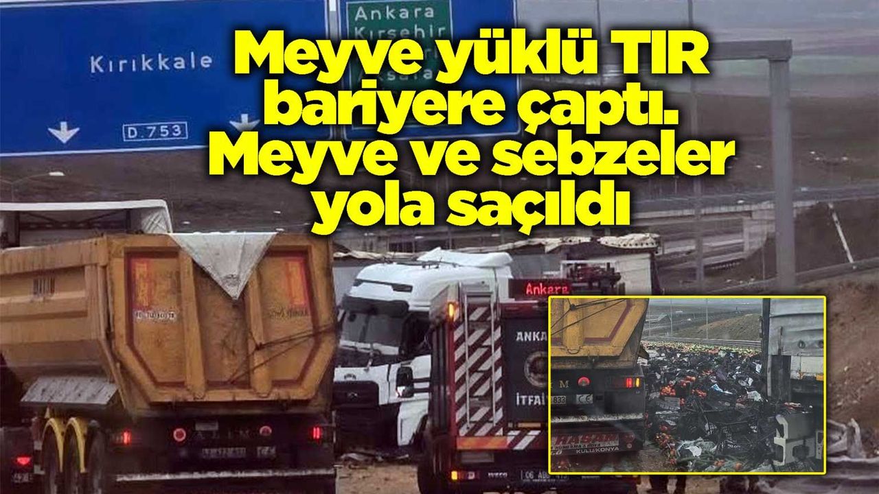 meyve-yuklu-tir-bariyere-capti.-meyve-ve-sebzeler-yola-sacildi