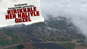 Kızılırmak Vadisi’nde sis bulutları görsel şölen oluşturdu