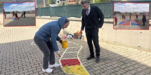 Bahşılı’da teneffüsler bayram yerine döndü: İmam Hatip bahçesi yenilendi!