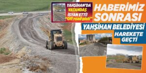 Yahşihan Belediyesi harekete geçti: Bozuk yol tamir ediliyor