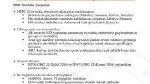IMO Deniz Çevresini Koruma Komitesi’nin kararları açıklandı