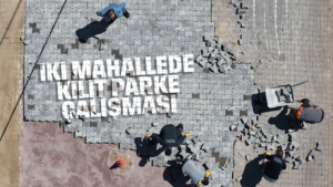 Kırıkkale’de iki mahallede kilit parke çalışması