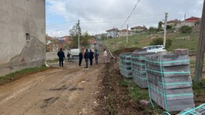 Keskin’de 75 Bin Metrekarelik Kilit Parke Çalışması Başladı
