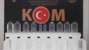 Kaçak içki ve etil alkol ele geçirildi