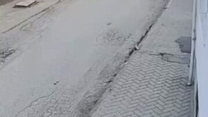 Bir anda koşup havlayan köpek küçük çocuğu korkuttu