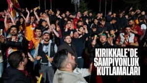 Kırıkkale’de taraftarlar, Galatasaray’ın şampiyonluğunu kutladı