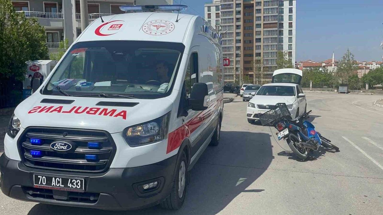karaman’da-otomobil-ile-motosiklet-carpisti:-1-yarali