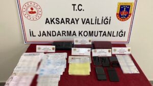 Aksaray’da tefeci operasyonu: 3 tutuklama