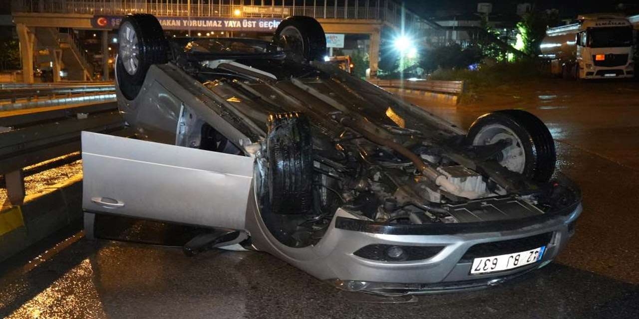 kirikkale’de-alkollu-surucu-dehset-sacti:-takla-atan-arac-hurdaya-dondu