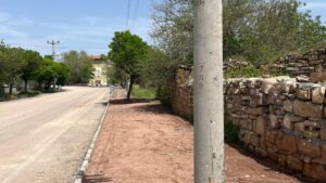Sulakyurt’ta Kaldırım ve Bisiklet Yolu Çalışmaları Sürüyor