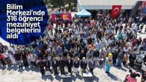 Kırıkkale Belediyesi Bilim Merkezi’nde Mezuniyet Coşkusu