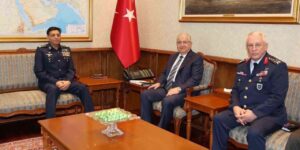 Bakan Güler, Pakistan Hava Kuvvetleri Komutanı Orgeneral Sidhu’yu kabul etti