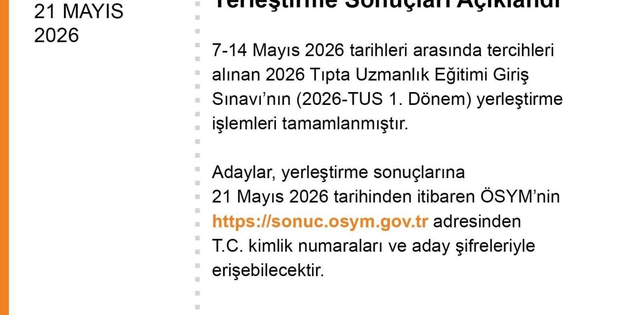 2026-tus-1.-donem-yerlestirme-sonuclari-aciklandi