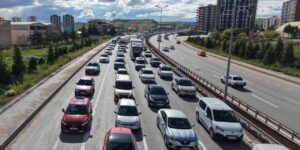 Kırıkkale’de adeta tampon tampona ilerlediler