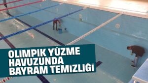 Kırıkkale olimpik yüzme havuzunda bayram temizliği