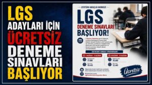 LGS adayları için ücretsiz deneme sınavları başlıyor