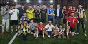 Yurt öğrencileri futbol maçında yarıştı