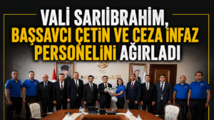 Vali Sarıibrahim, Başsavcı Çetin ve ceza infaz personelini ağırladı