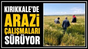 Kırıkkale’de arazi çalışmaları sürüyor