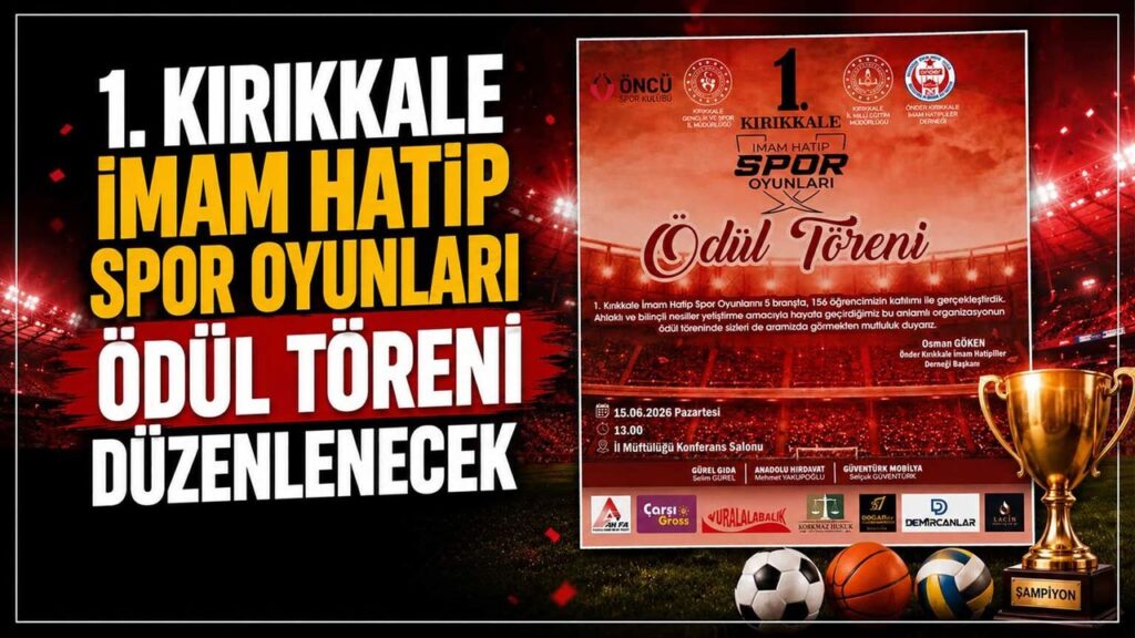 1. Kırıkkale İmam Hatip Spor Oyunları düzenlenecek