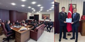 Keskin’de 187. yıl resepsiyonu: Komutanlar ve personel Kaymakamlıkta buluştu