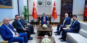 Cumhurbaşkanı Yardımcısı Yılmaz, Lübnan Başbakan Yardımcısı Mitri ile görüştü