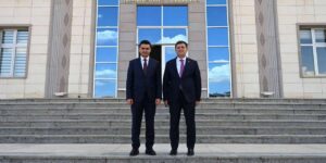 Kırıkkale’den Ankara’ya atanan Başsavcı Akın Çetin’den Vali Sarıibrahim’e veda ziyareti