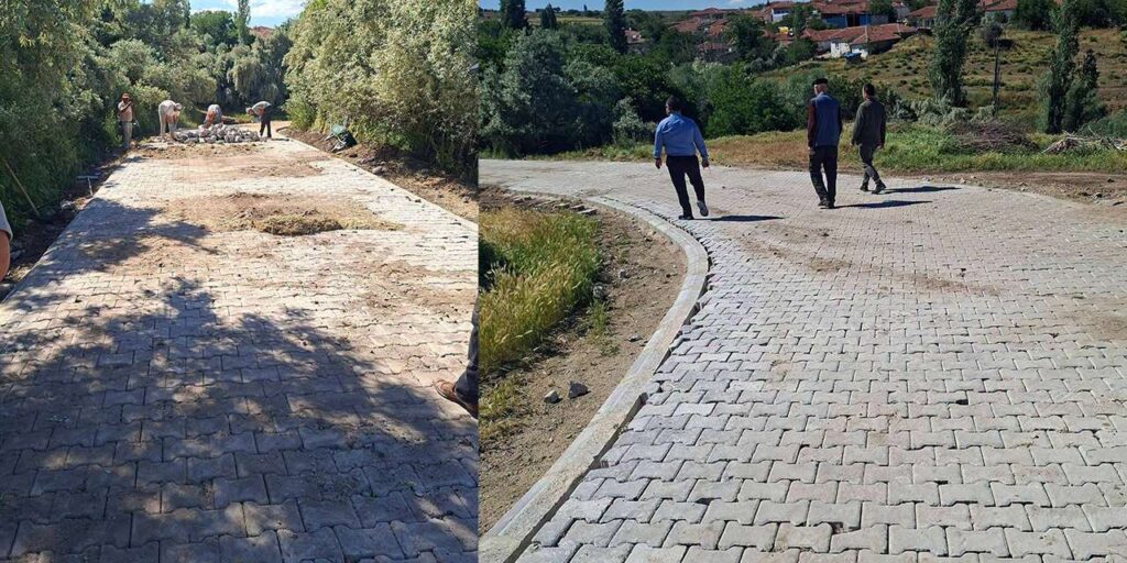 armutlu-koyunde-kilit-parke-mesaisi-basladi:-il-genel-meclis-uyesi-ickedal-calismalari-yerinde-inceledi