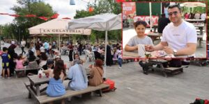 Protokol de boyama masasına oturdu! Kırıkkale’de alışılagelmişin dışında kutlama