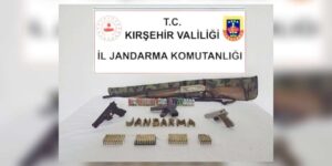 Kırşehir’de ruhsatsız silah operasyonu: 4 silah ele geçirildi