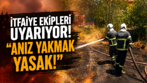 İtfaiye ekipleri uyarıyor! “Anız yakmak yasak!”
