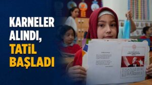 Karneler alındı, tatil başladı